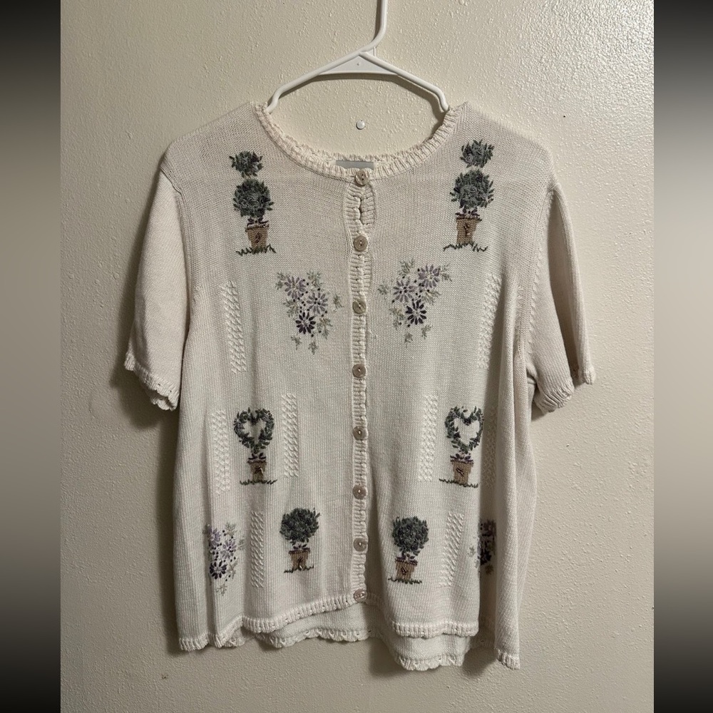 Vintage Alfred Dunner Top Womens Size L